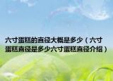 六寸蛋糕的直径大概是多少（六寸蛋糕直径是多少六寸蛋糕直径介绍）