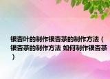 银杏叶的制作银杏茶的制作方法（银杏茶的制作方法 如何制作银杏茶）