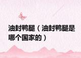 油封鸭腿（油封鸭腿是哪个国家的）