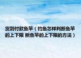货到付款鱼竿（钓鱼怎样判断鱼竿的上下限 断鱼竿的上下限的方法）