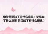 做梦梦到知了是什么意思（梦见知了什么意思 梦见知了有什么预兆）