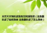 末世天灾饿肚皮我有空间满物资（龙鱼翻肚皮了如何急救 龙鱼翻肚皮了怎么急救）