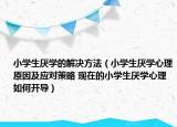 小学生厌学的解决方法（小学生厌学心理原因及应对策略 现在的小学生厌学心理如何开导）