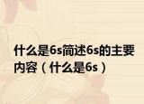 什么是6s简述6s的主要内容（什么是6s）