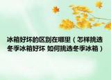 冰箱好坏的区别在哪里（怎样挑选冬季冰箱好坏 如何挑选冬季冰箱）