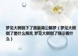 梦见大树倒下了原版周公解梦（梦见大树倒了是什么预兆 梦见大树倒了预示着什么）
