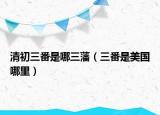 清初三番是哪三藩（三番是美国哪里）