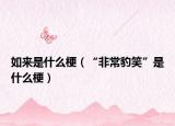 如来是什么梗（“非常豹笑”是什么梗）