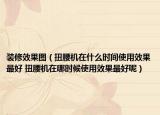 装修效果图（扭腰机在什么时间使用效果最好 扭腰机在哪时候使用效果最好呢）