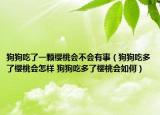 狗狗吃了一颗樱桃会不会有事（狗狗吃多了樱桃会怎样 狗狗吃多了樱桃会如何）