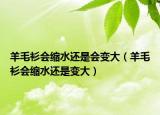 羊毛衫会缩水还是会变大（羊毛衫会缩水还是变大）