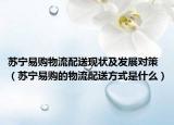 苏宁易购物流配送现状及发展对策（苏宁易购的物流配送方式是什么）