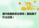 面巾纸是厨余垃圾吗（面纸属于什么垃圾）