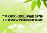 二氧化碳灭火器喷出来是什么样的（二氧化碳灭火器喷嘴是什么形状）