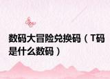 数码大冒险兑换码（T码是什么数码）