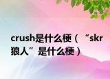 crush是什么梗（“skr狼人”是什么梗）