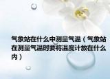 气象站在什么中测量气温（气象站在测量气温时要将温度计放在什么内）