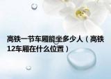 高铁一节车厢能坐多少人（高铁12车厢在什么位置）