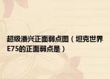 超级潘兴正面弱点图（坦克世界E75的正面弱点是）