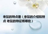 老鼠的特点是（老鼠的介绍和特点 老鼠的特征有哪些）