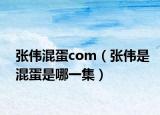 张伟混蛋com（张伟是混蛋是哪一集）