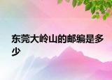 东莞大岭山的邮编是多少