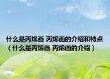 什么是丙烯画 丙烯画的介绍和特点（什么是丙烯画 丙烯画的介绍）
