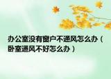 办公室没有窗户不通风怎么办（卧室通风不好怎么办）