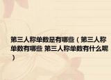 第三人称单数是有哪些（第三人称单数有哪些 第三人称单数有什么呢）
