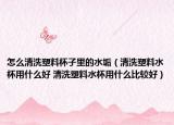 怎么清洗塑料杯子里的水垢（清洗塑料水杯用什么好 清洗塑料水杯用什么比较好）