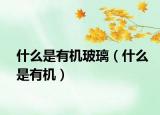 什么是有机玻璃（什么是有机）