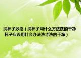 洗杯子妙招（洗杯子用什么方法洗的干净 杯子应该用什么办法洗才洗的干净）