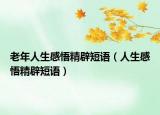 老年人生感悟精辟短语（人生感悟精辟短语）