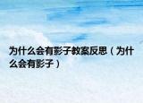 为什么会有影子教案反思（为什么会有影子）