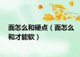 面怎么和硬点（面怎么和才能软）