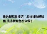 挑选新鲜鱼技巧（怎样挑选新鲜鱼 挑选新鲜鱼怎么做）