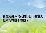 春城无处不飞花的节日（春城无处不飞花哪个节日）