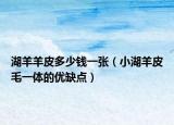 湖羊羊皮多少钱一张（小湖羊皮毛一体的优缺点）