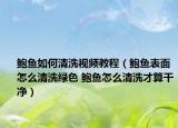 鲍鱼如何清洗视频教程（鲍鱼表面怎么清洗绿色 鲍鱼怎么清洗才算干净）