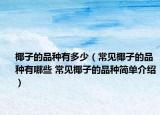 椰子的品种有多少（常见椰子的品种有哪些 常见椰子的品种简单介绍）