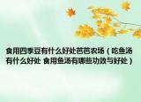 食用四季豆有什么好处芭芭农场（吃鱼汤有什么好处 食用鱼汤有哪些功效与好处）