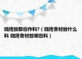 烧烤放那些作料?（烧烤食材放什么料 烧烤食材放哪些料）