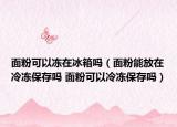 面粉可以冻在冰箱吗（面粉能放在冷冻保存吗 面粉可以冷冻保存吗）