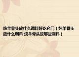 炖羊骨头放什么调料好吃窍门（炖羊骨头放什么调料 炖羊骨头放哪些调料）