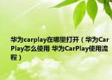 华为carplay在哪里打开（华为CarPlay怎么使用 华为CarPlay使用流程）