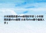 小米耐用还是vivo耐用好不好（小米耐用还是vivo耐用 小米与vivo哪个值得入手）