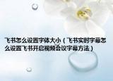 飞书怎么设置字体大小（飞书实时字幕怎么设置飞书开启视频会议字幕方法）