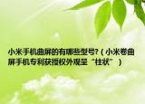 小米手机曲屏的有哪些型号?（小米卷曲屏手机专利获授权外观呈“柱状”）