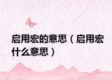 启用宏的意思（启用宏什么意思）