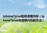iphone7plus如何清理内存（iphone7plus中清理内存的方法）